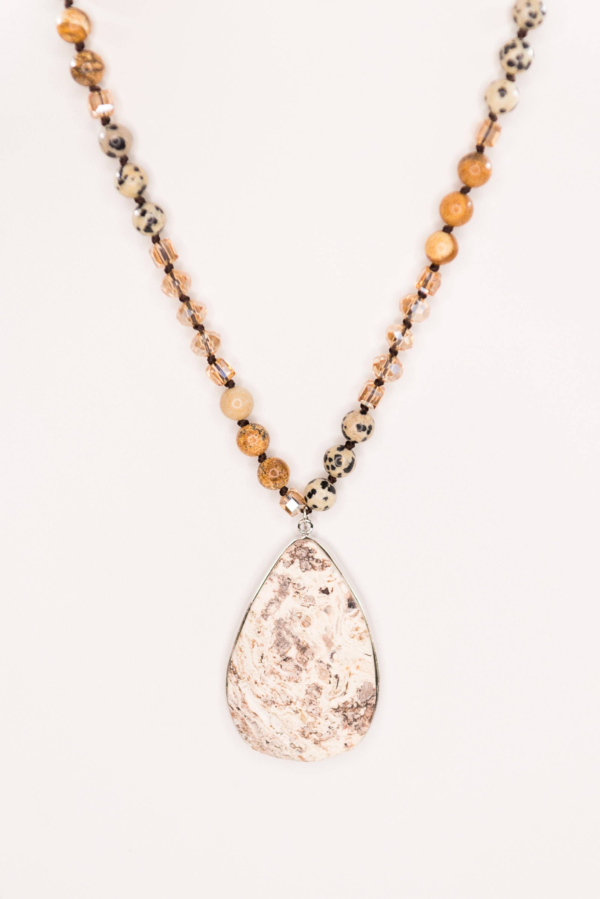 Rochelle Necklace in Beige