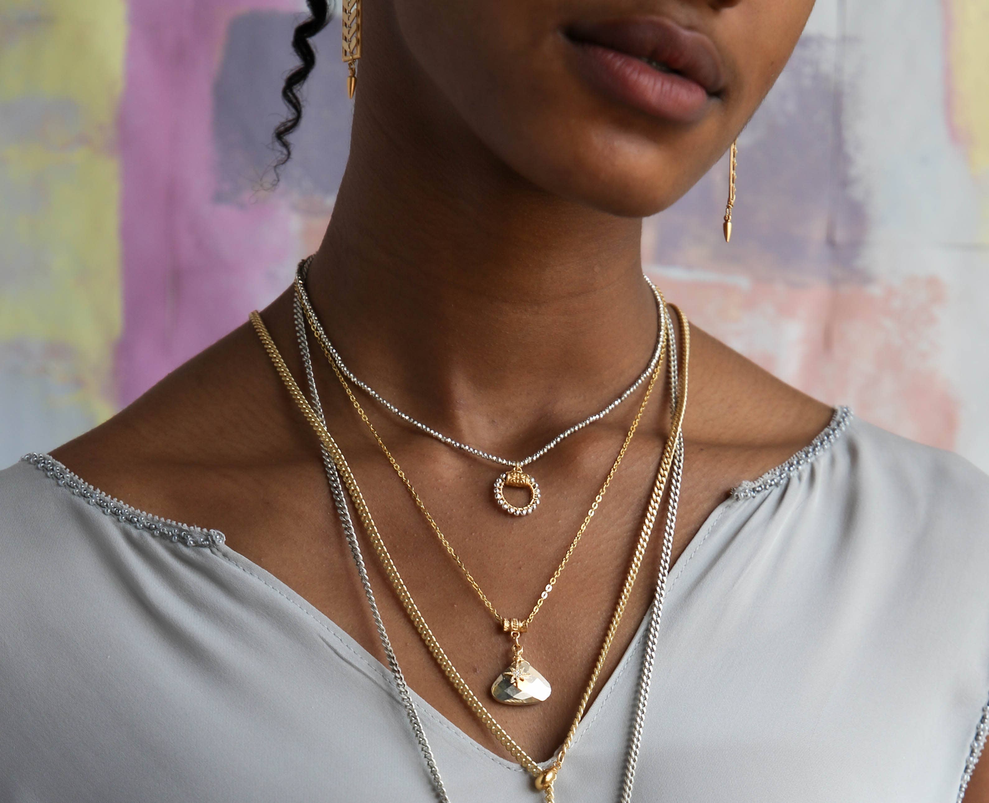 Simms Adjustable Pendant Silverite
