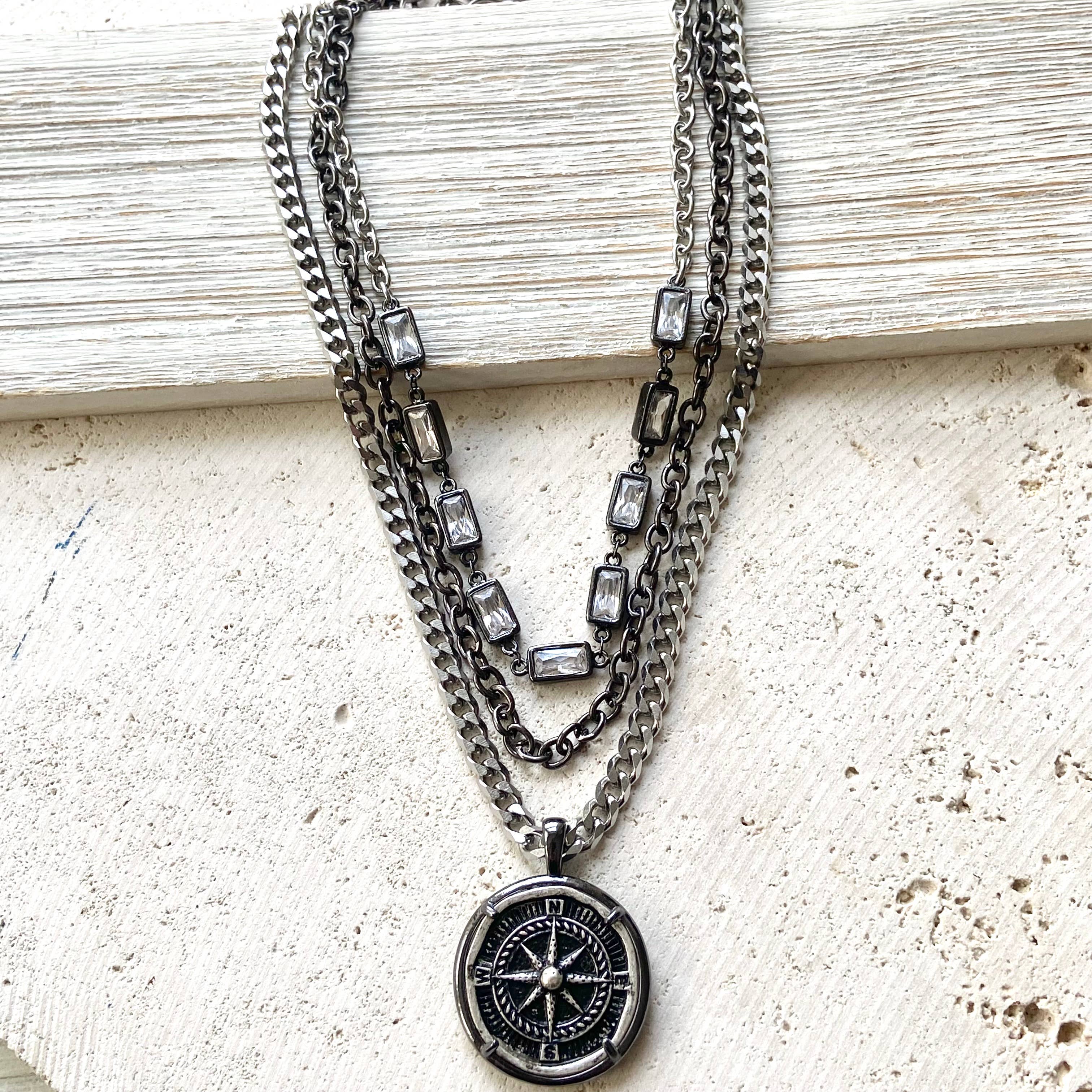 Compass Layered Necklace