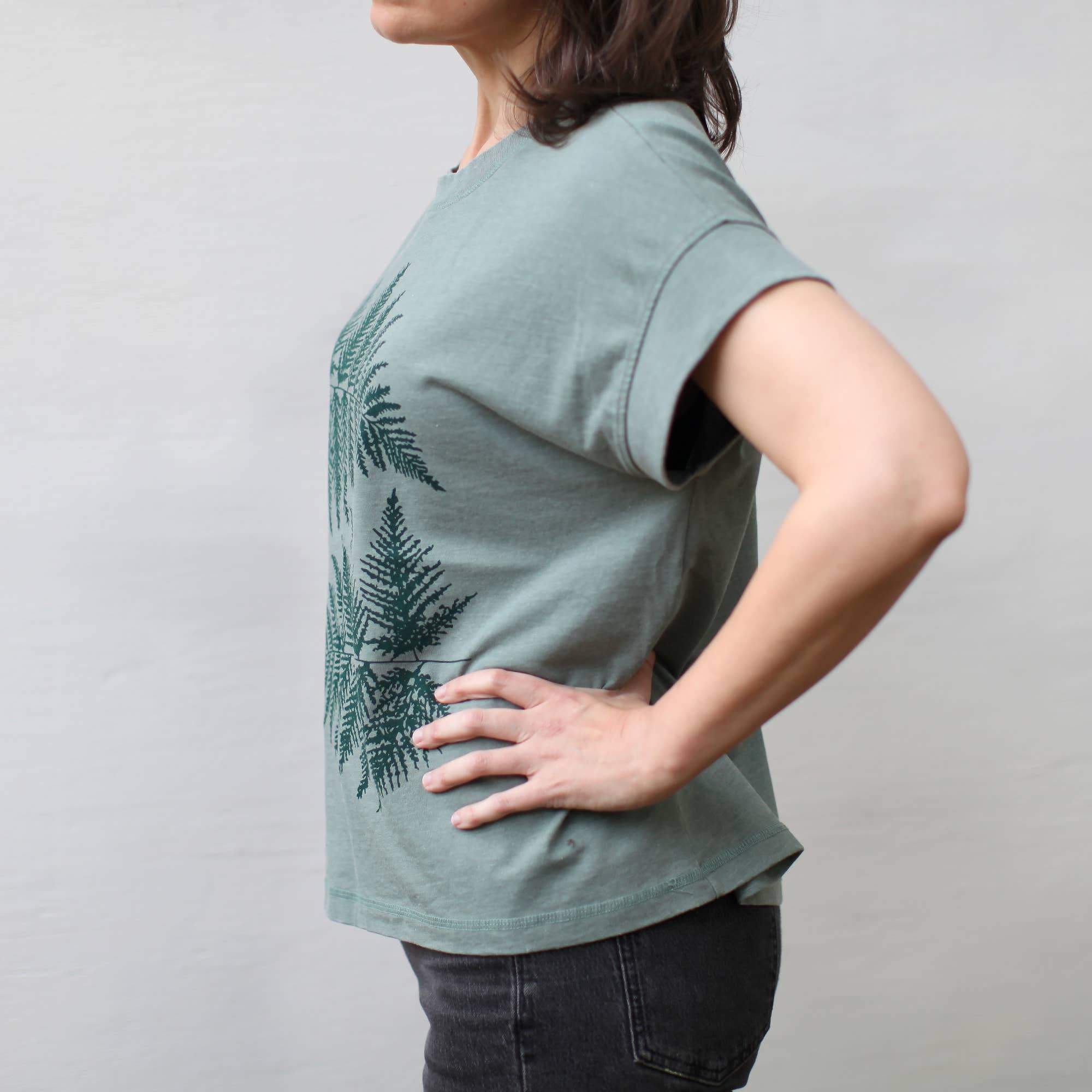 Fern Leaves Boxy Tee