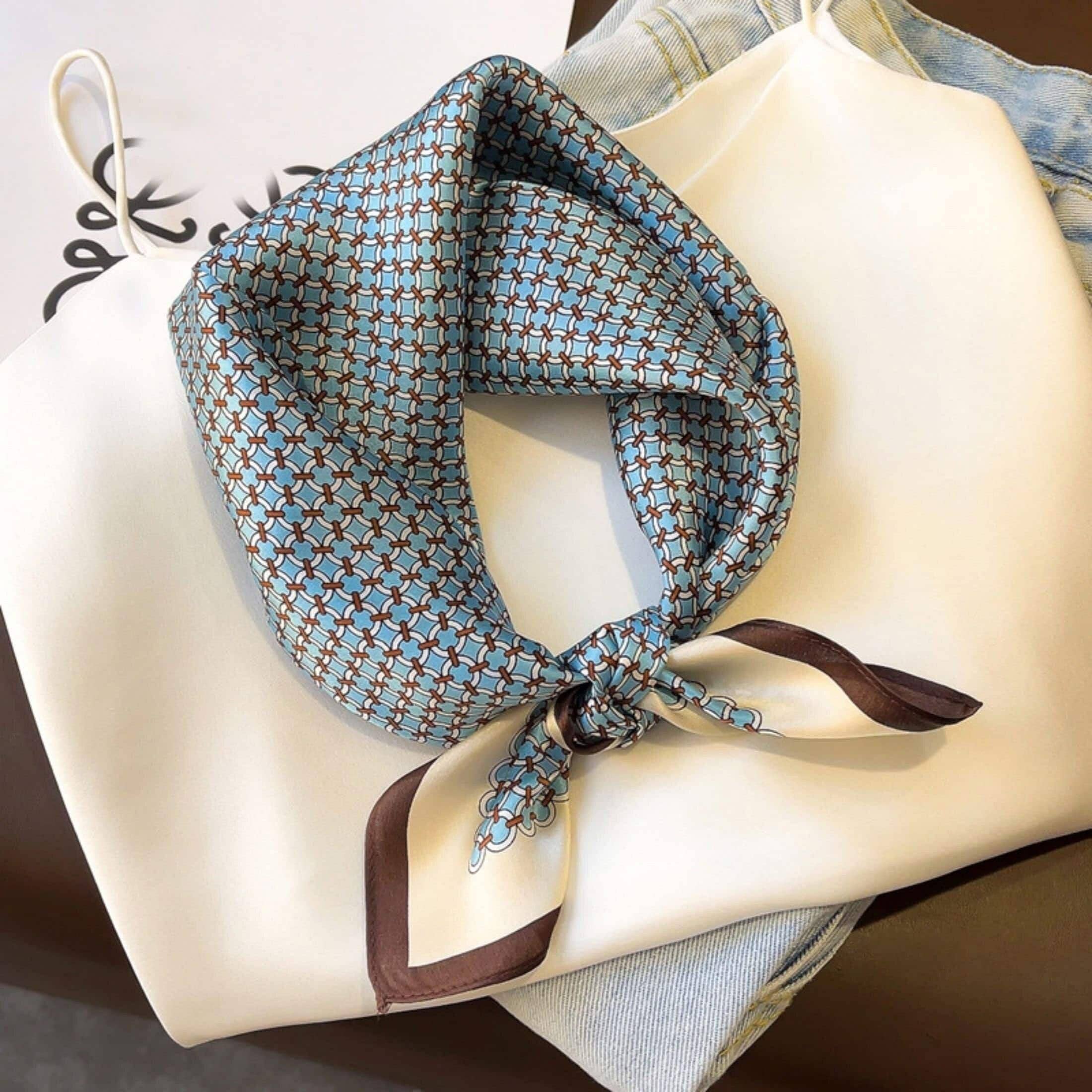 Polka Dot Silk Scarf