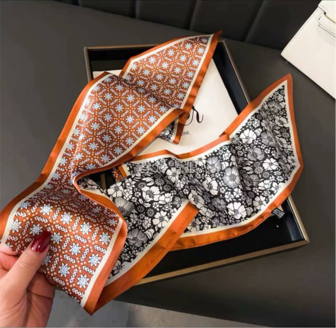Printed Skinny Scarf