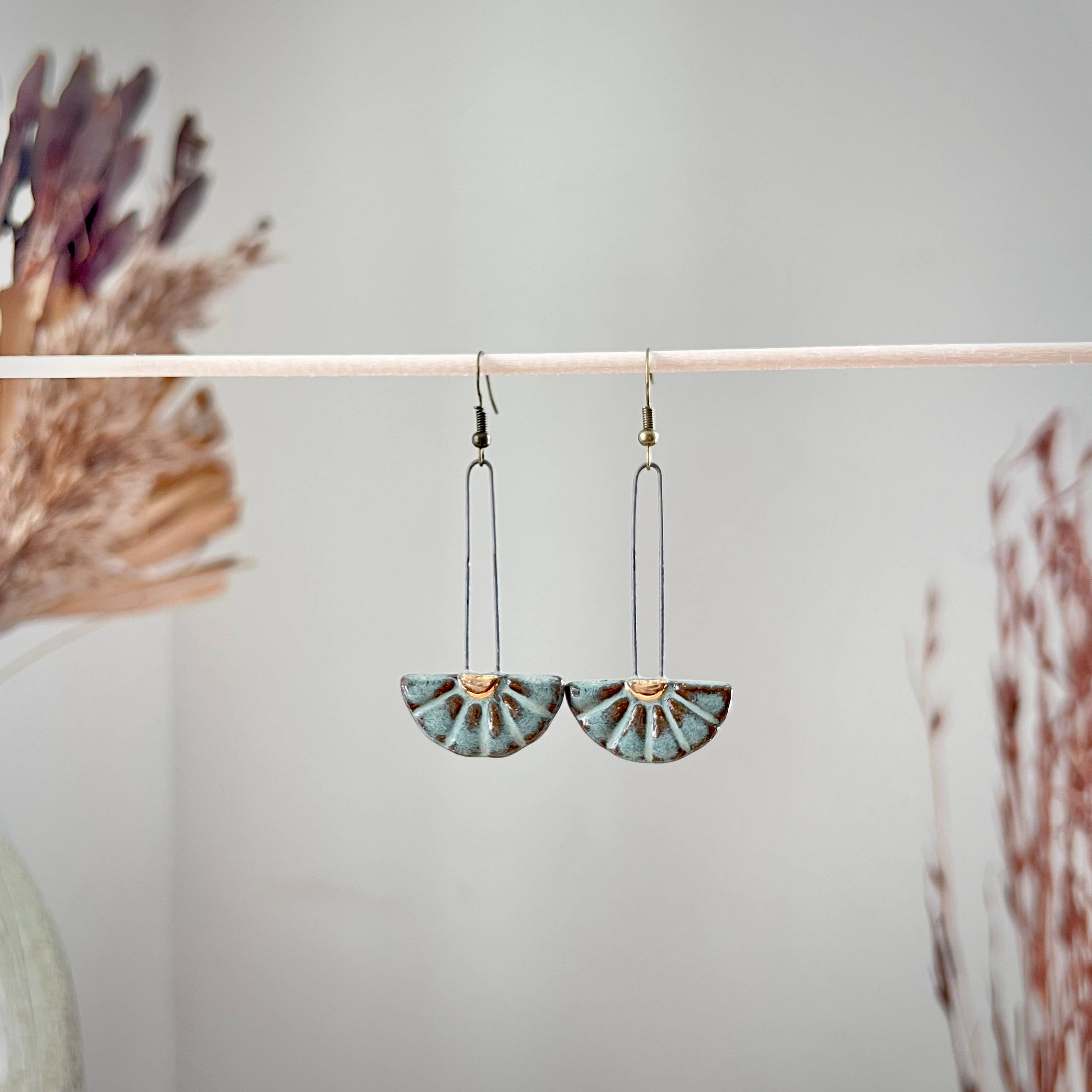 Long Sun Burst Earrings