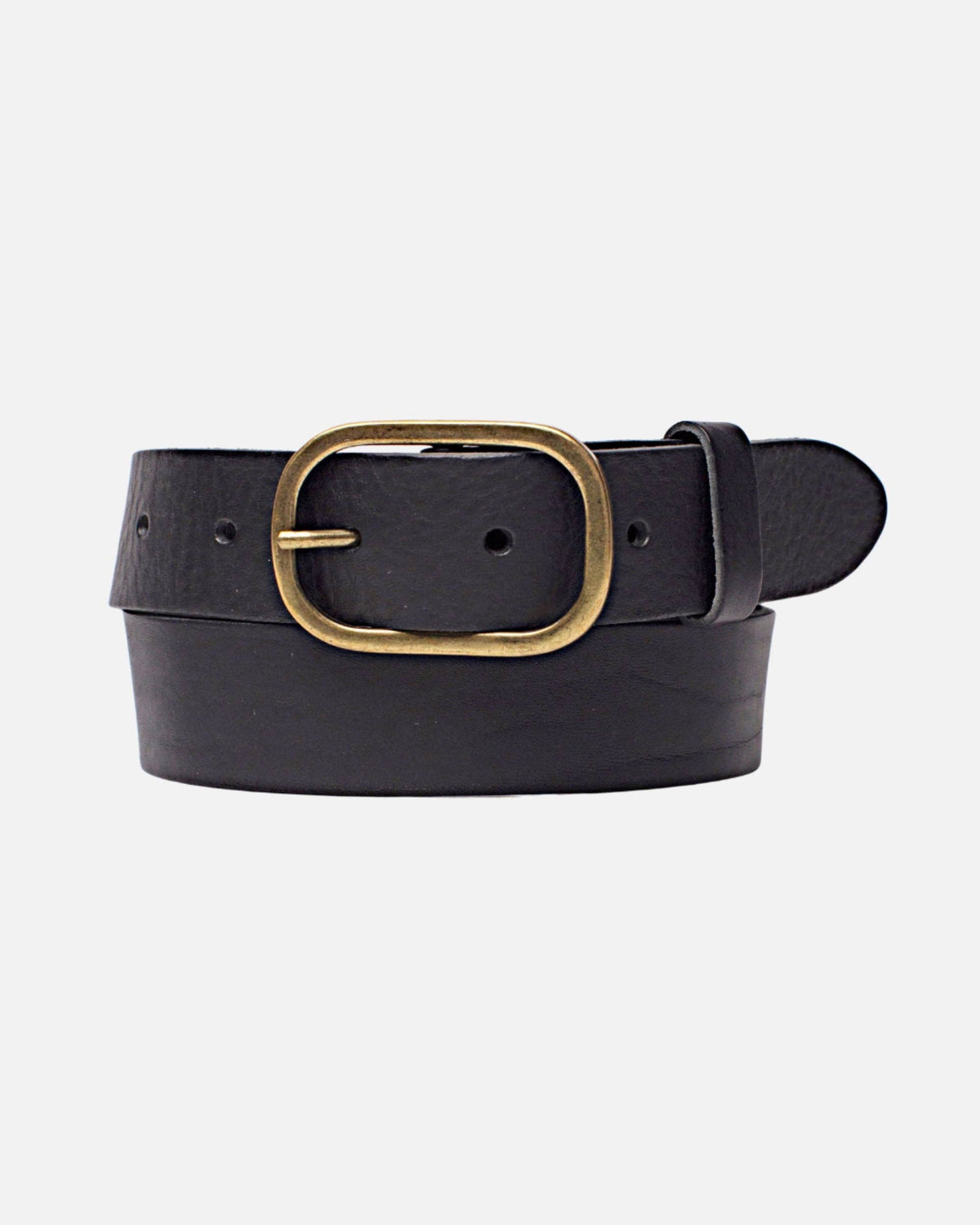 Marin Statement Buckle Leather Belt