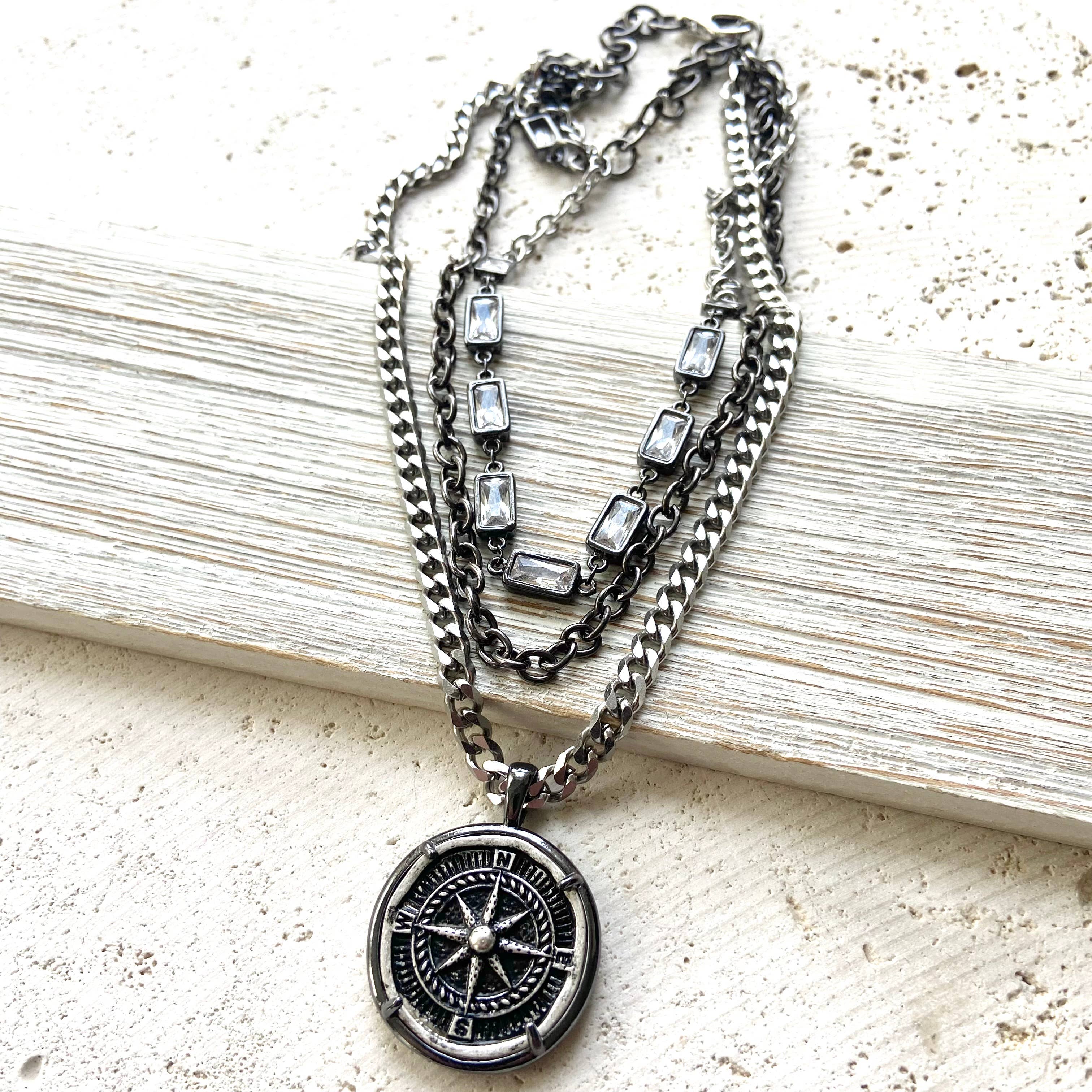 Compass Layered Necklace