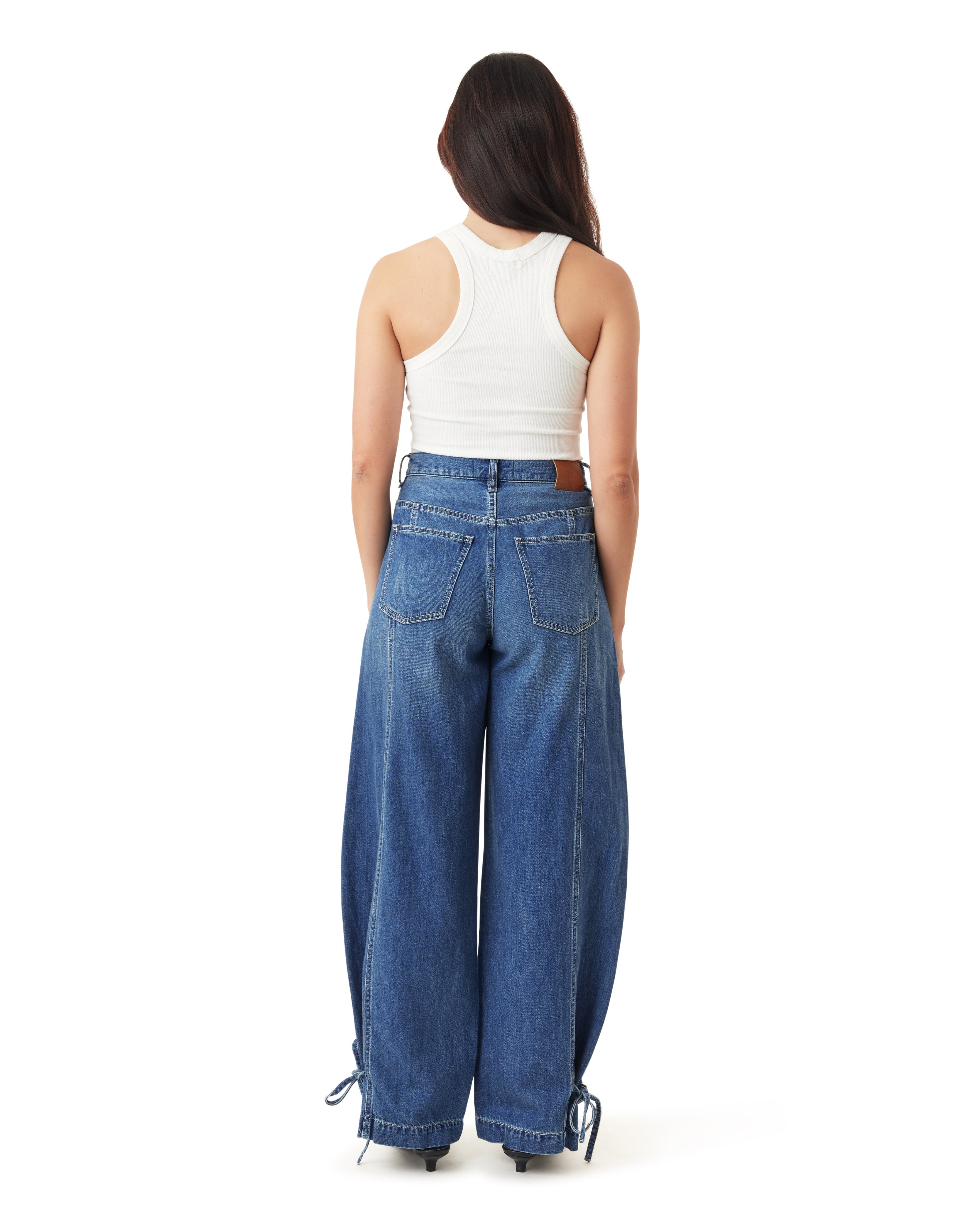 Drapey Relaxed Barrel Jeans