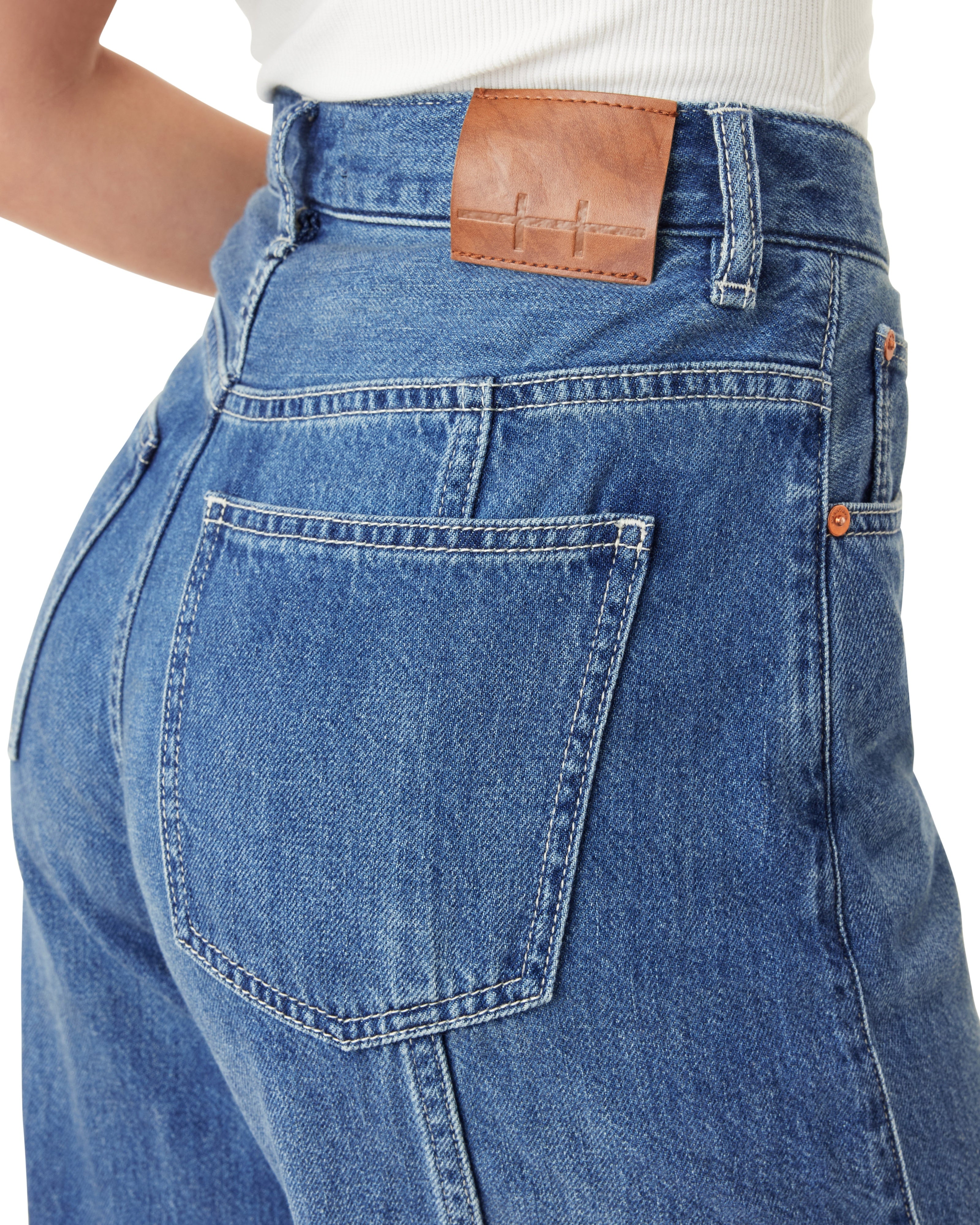 Drapey Relaxed Barrel Jeans