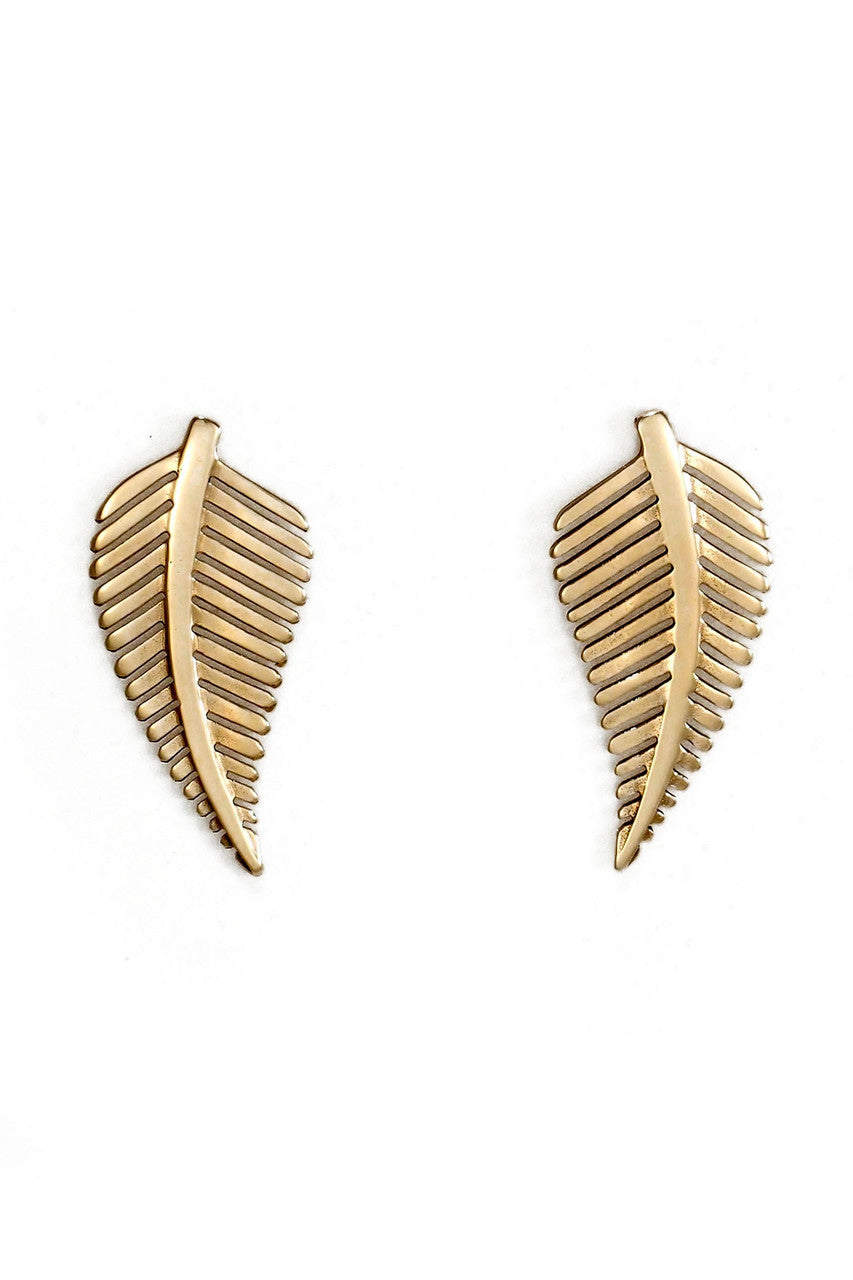 Izzy Studs - Brass