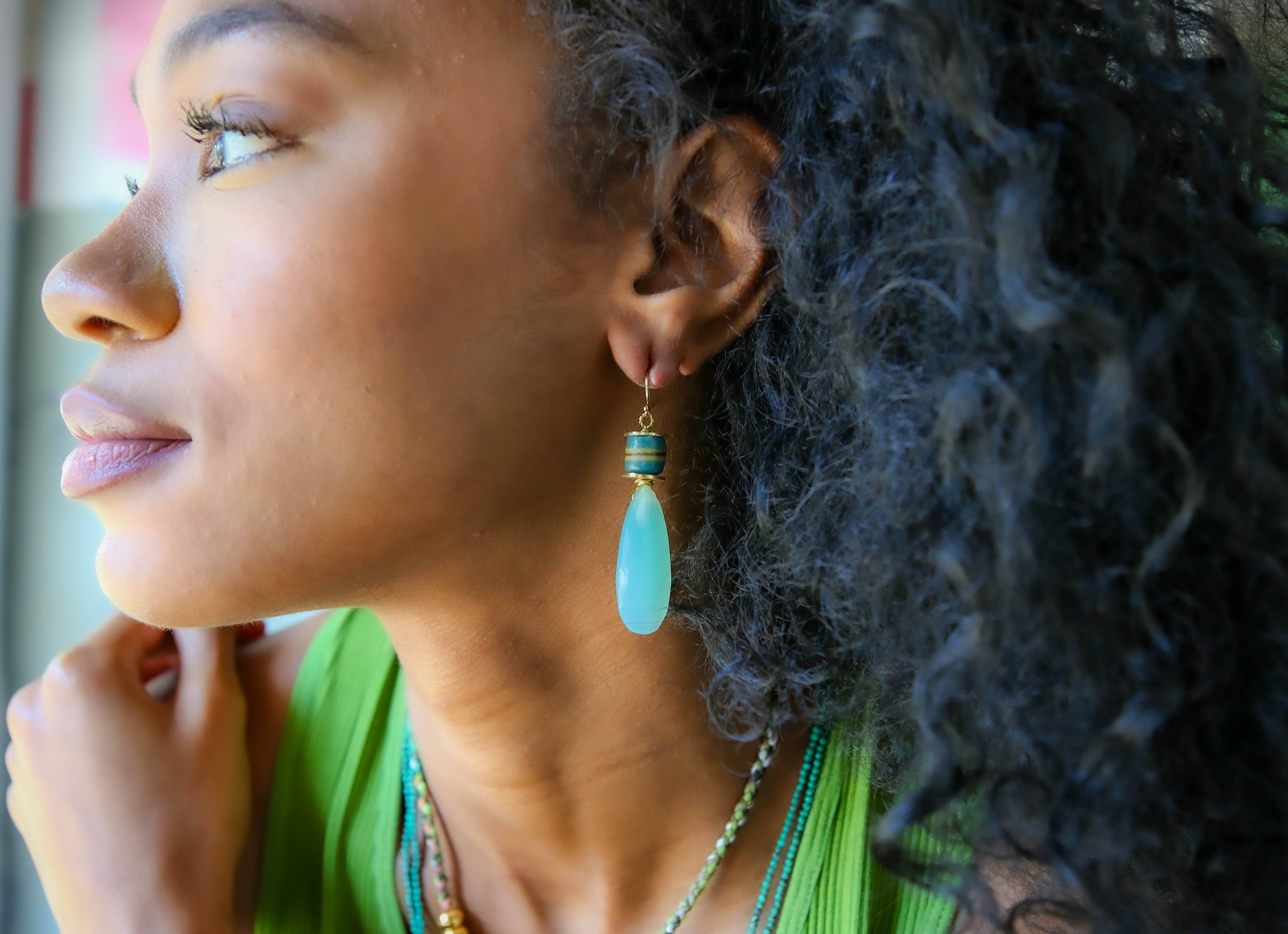 Sefira Earrings Sunstone
