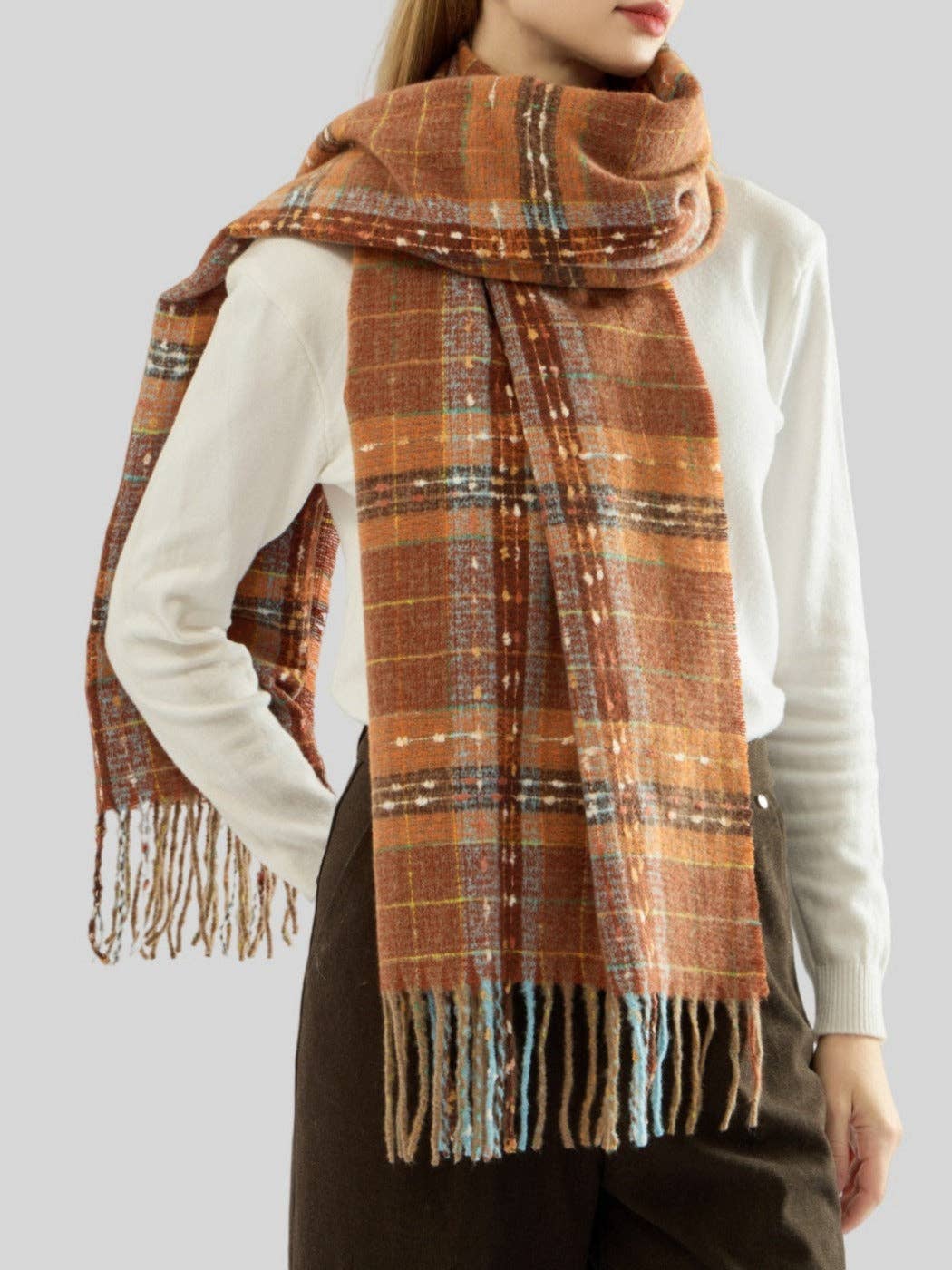 Timeless Plaid Warm Scarf