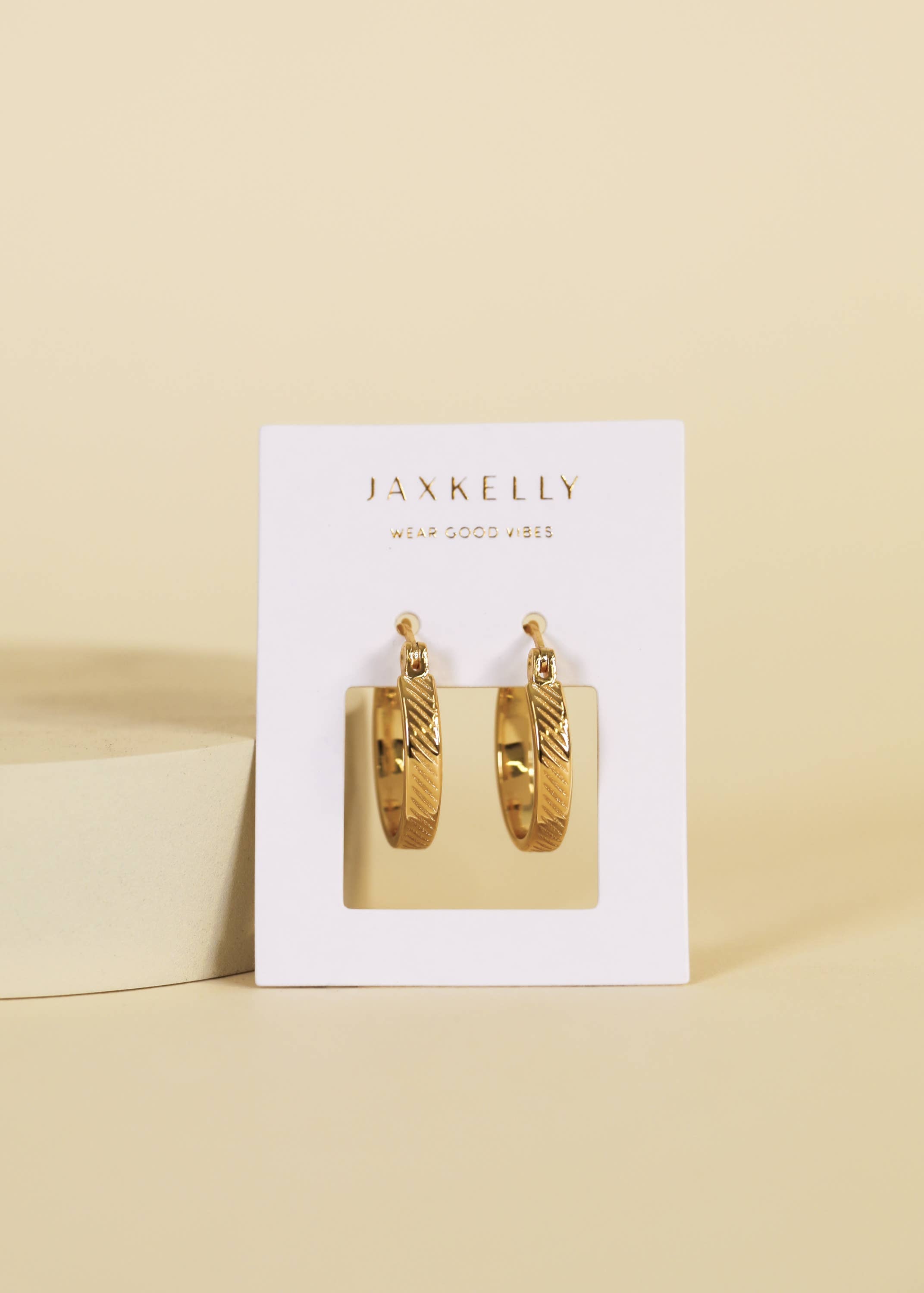 Gold Hoop - Textured