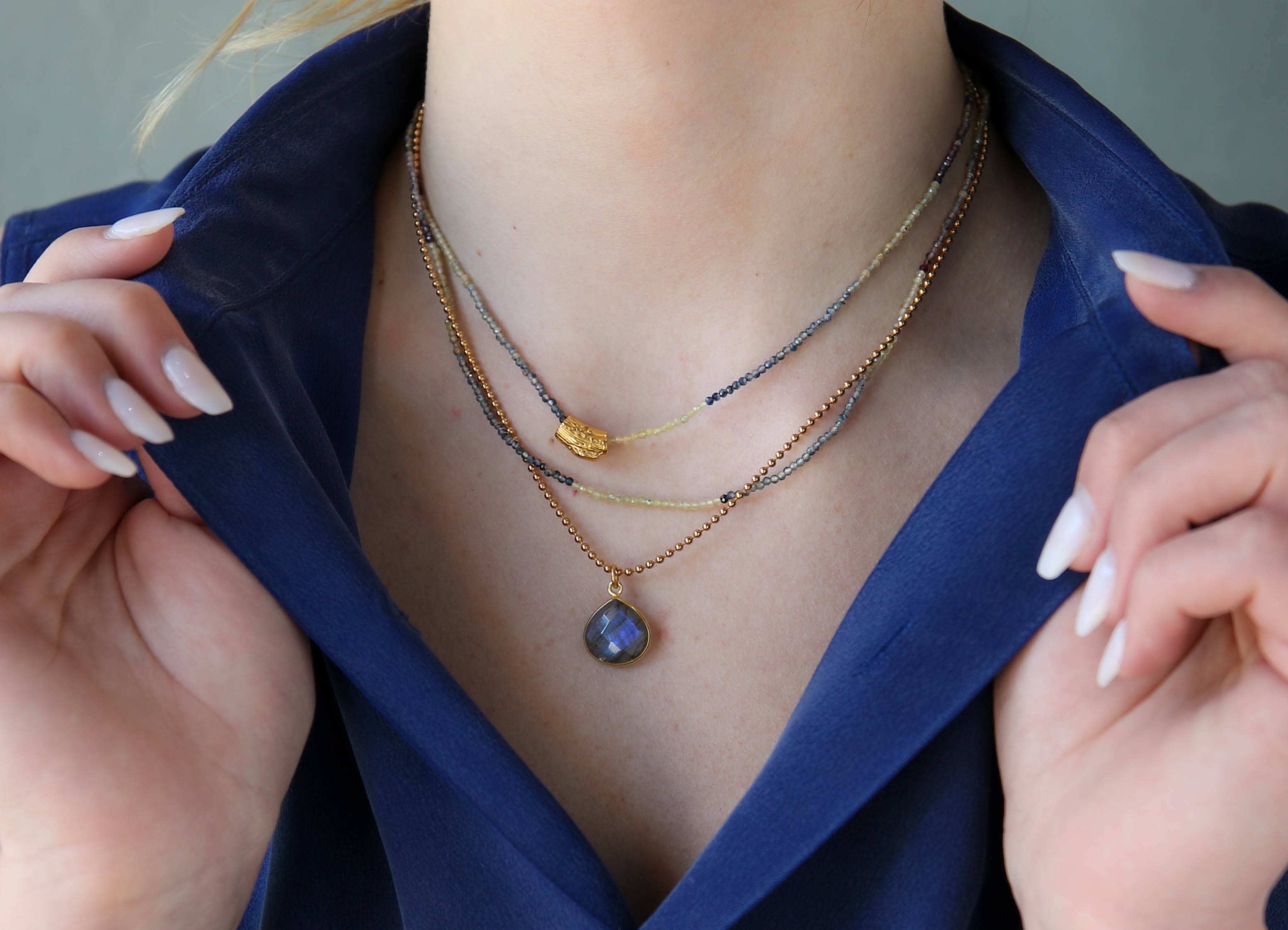 Avery Necklace Labradorite