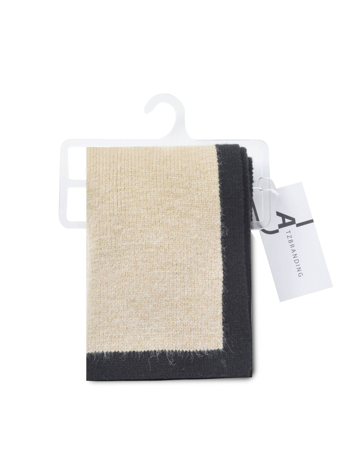 Contrast Knitted Scarf