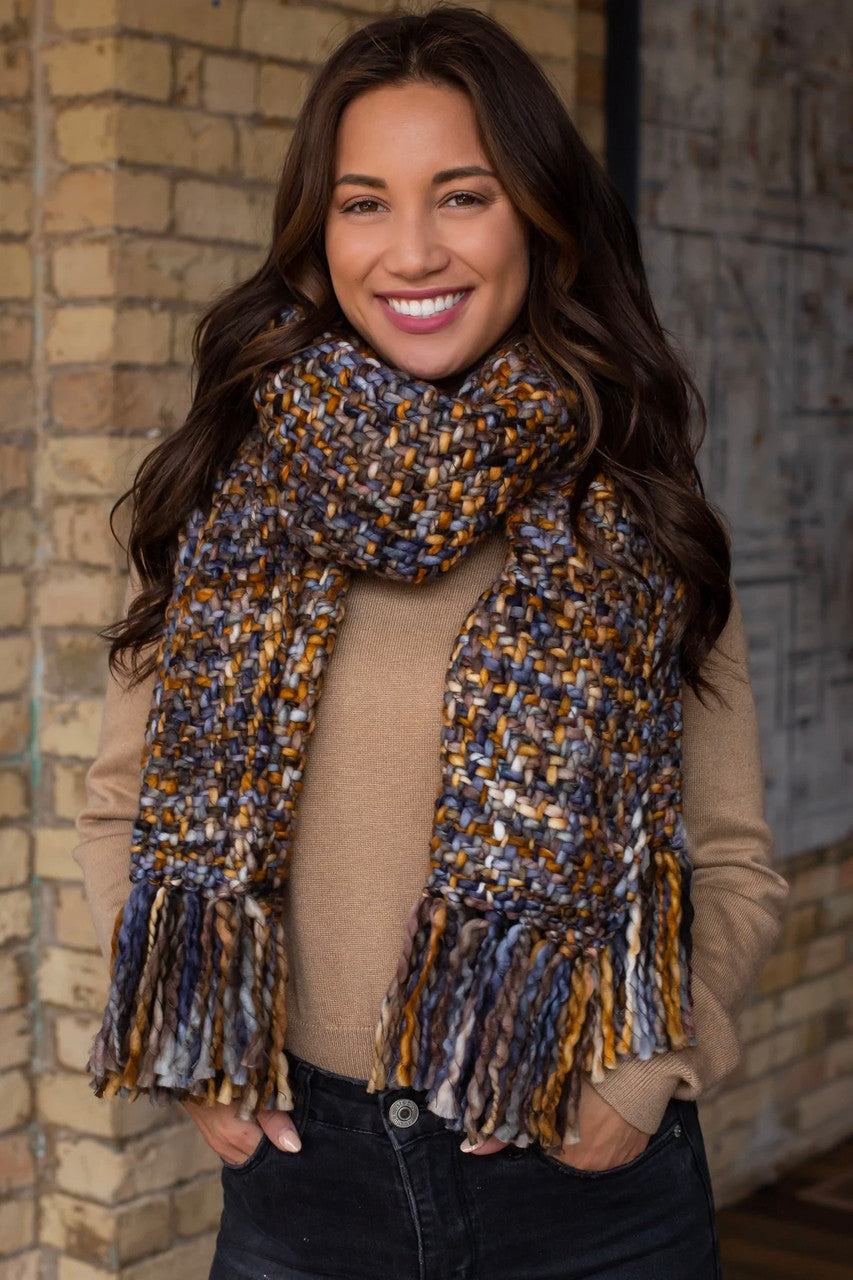 Multicolor Loom Scarves - 6 Colors