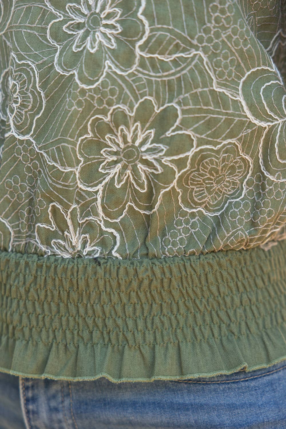 Floral Embroidered Top