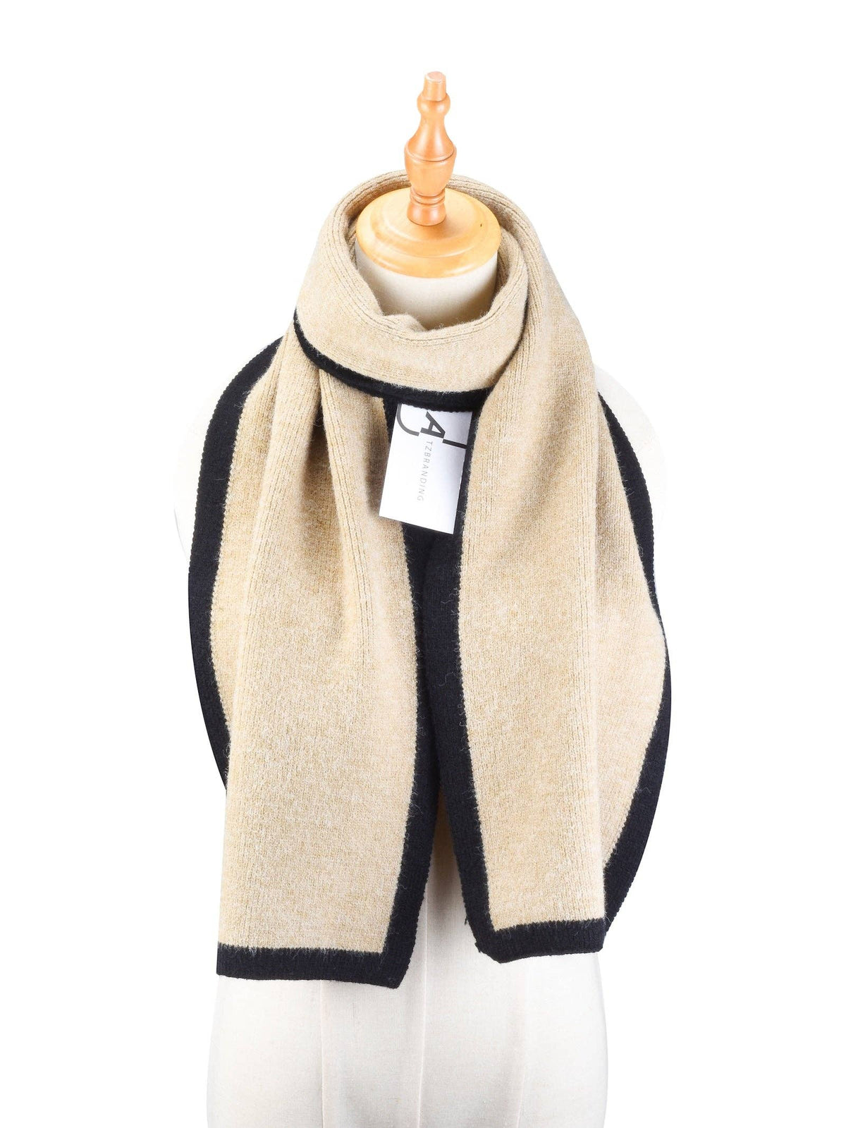 Contrast Knitted Scarf