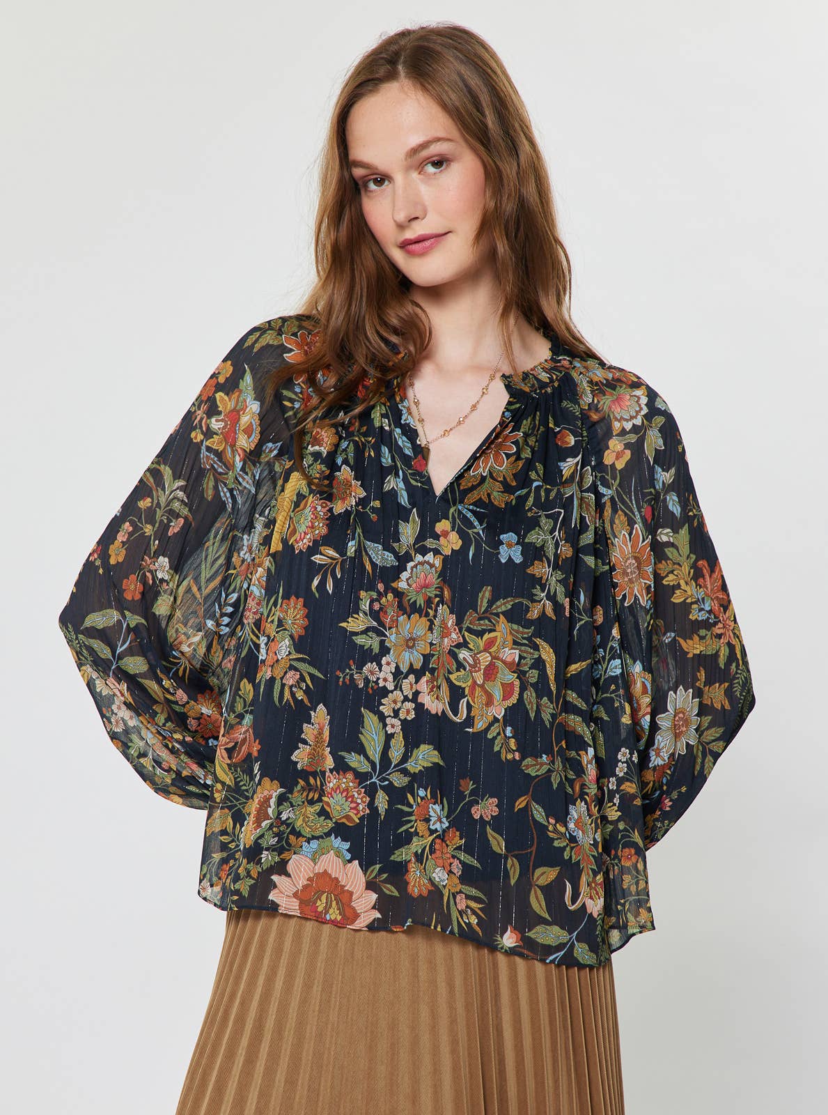 Botanical Floral Blouse