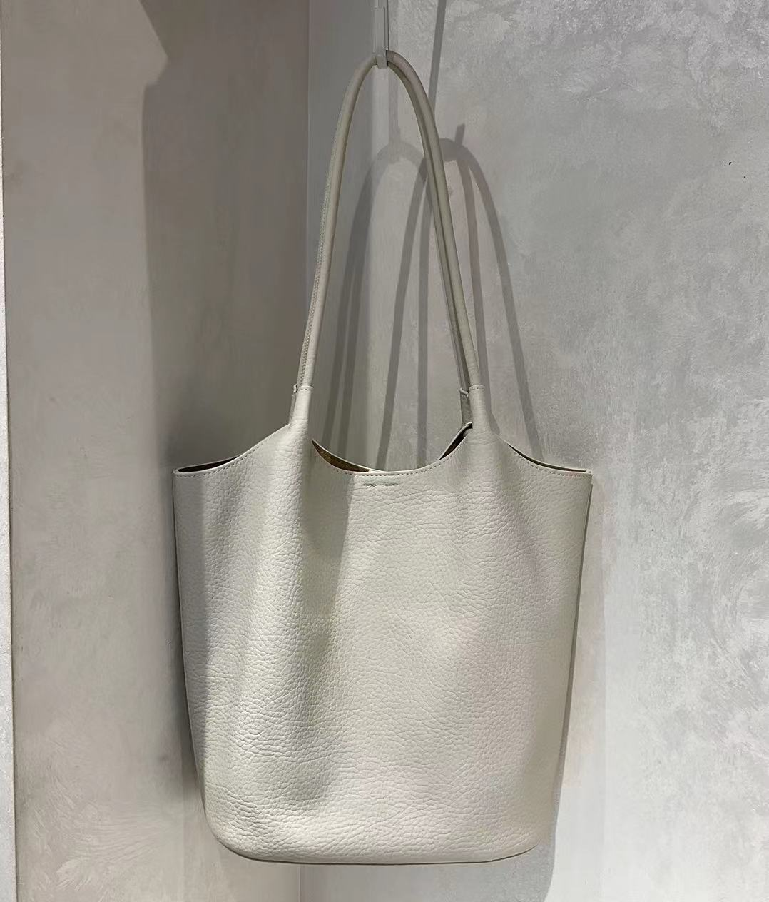 Microfiber Leather Tote Bag w/ Pouch