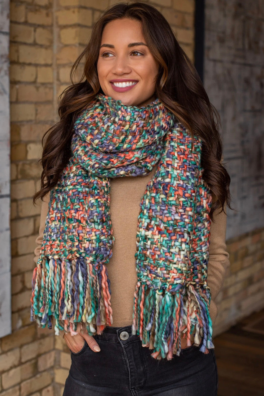 Multicolor Loom Scarves - 6 Colors