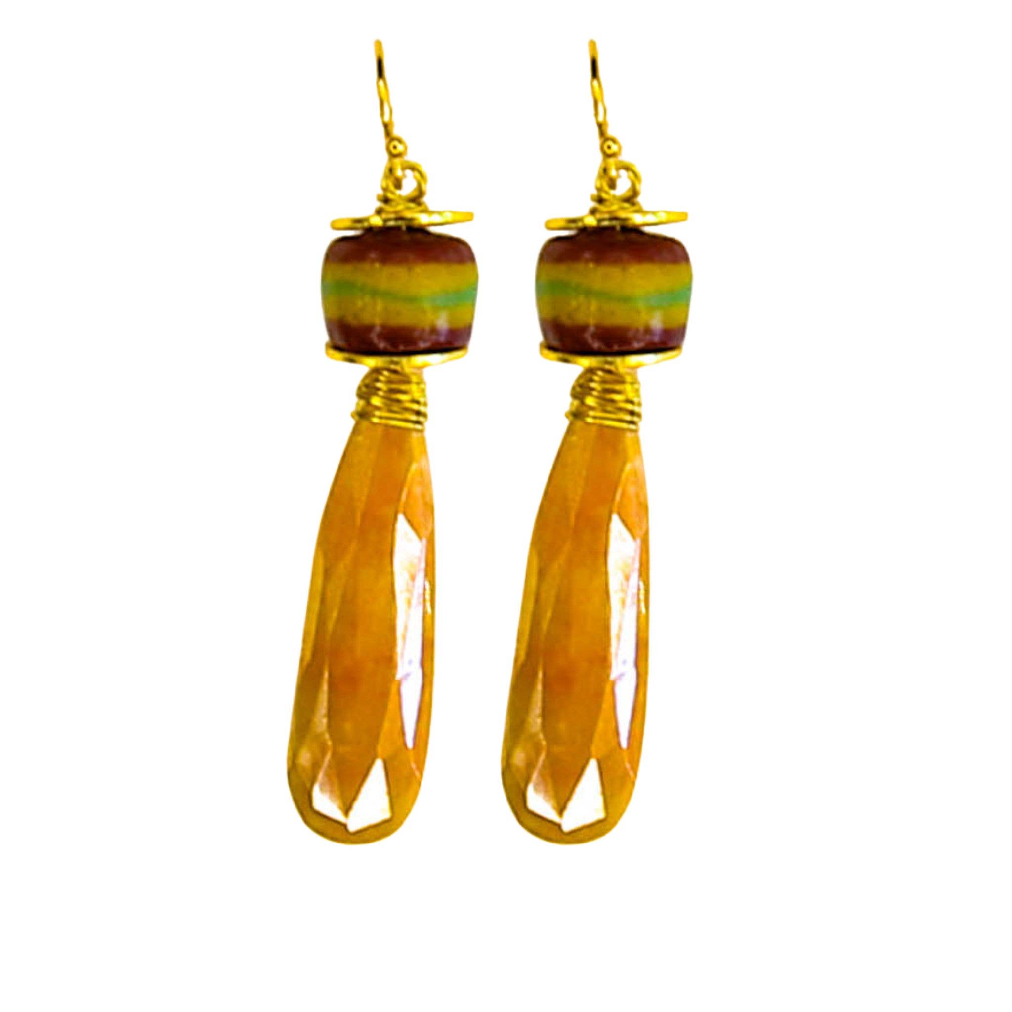 Sefira Earrings Sunstone