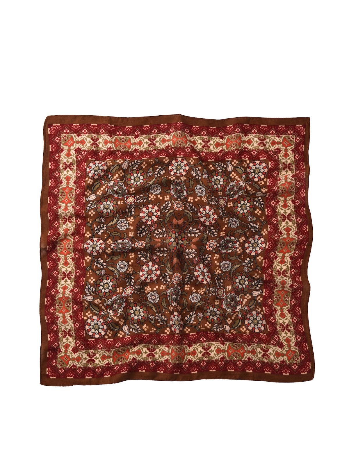 27'' Retro Print Square Scarf
