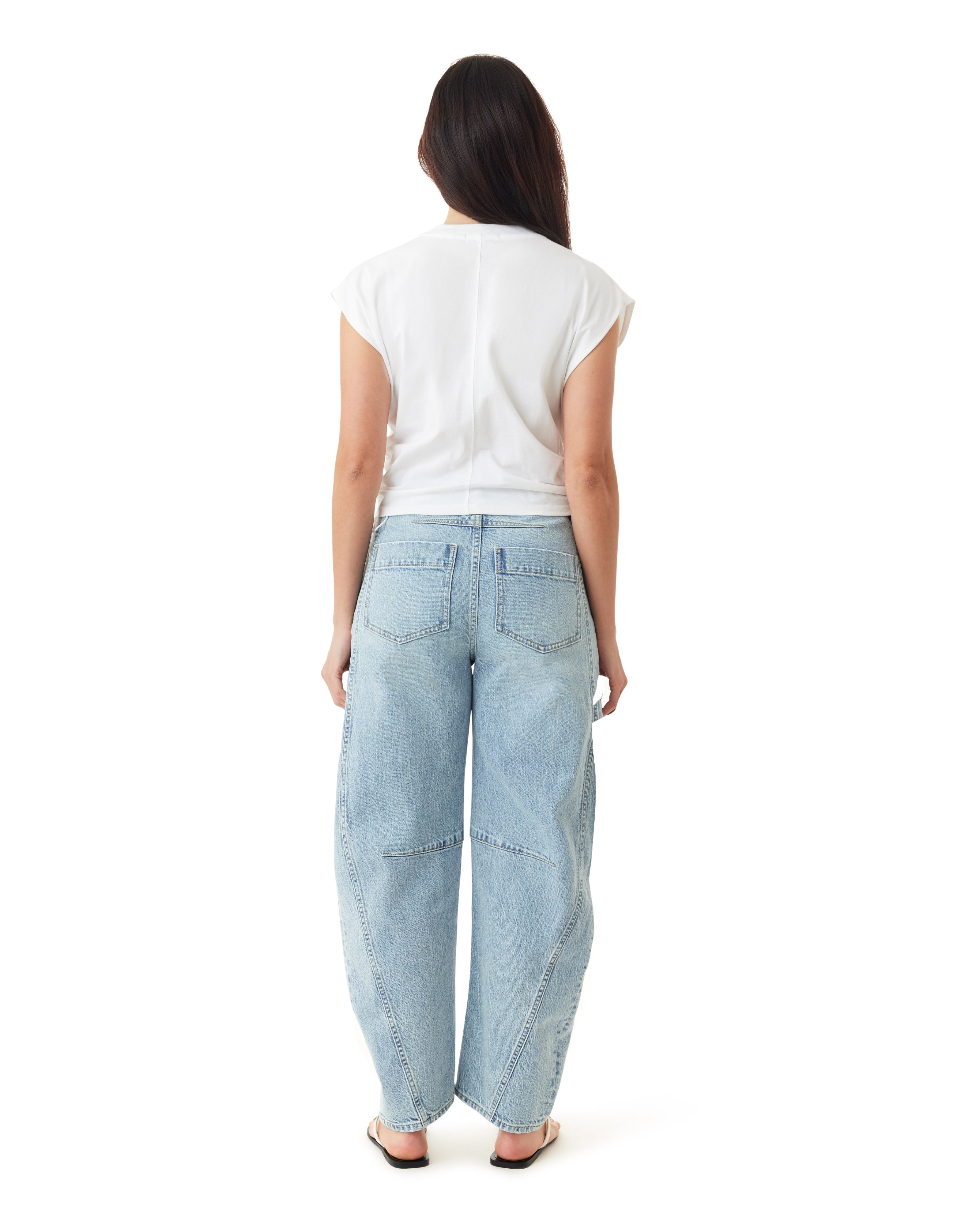 Harper Cropped Barrel Jeans