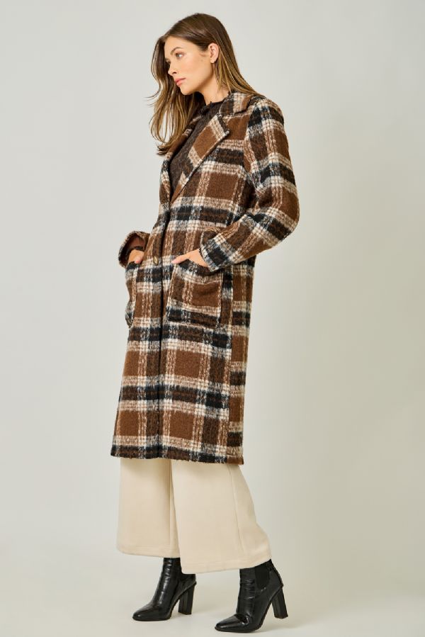 Plaid Long Coat