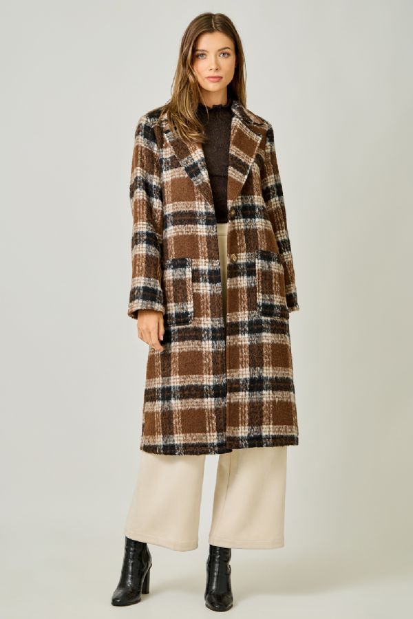 Plaid Long Coat