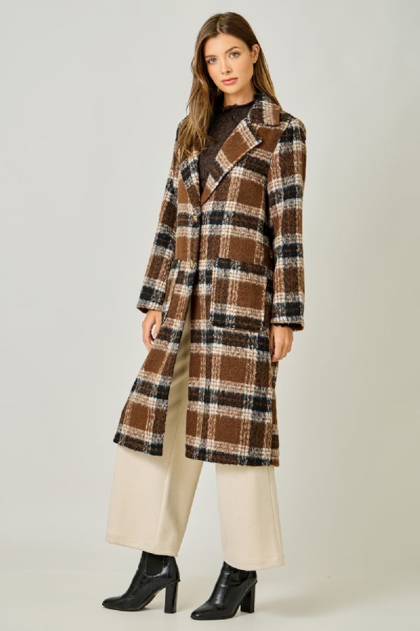 Plaid Long Coat