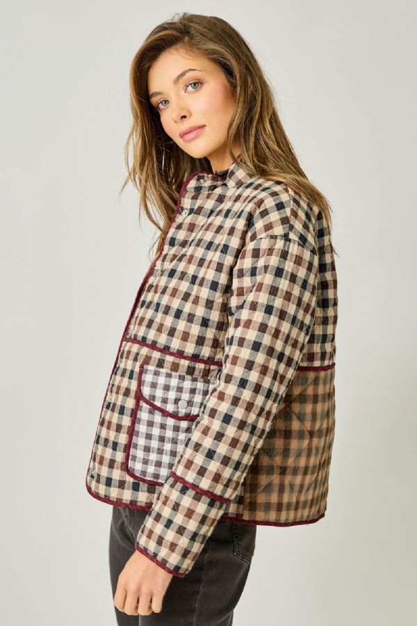 Mixed Media Quilted Jacket