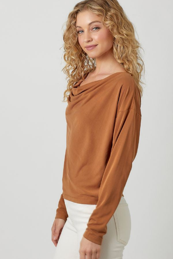 COWL NECK MODAL TOP