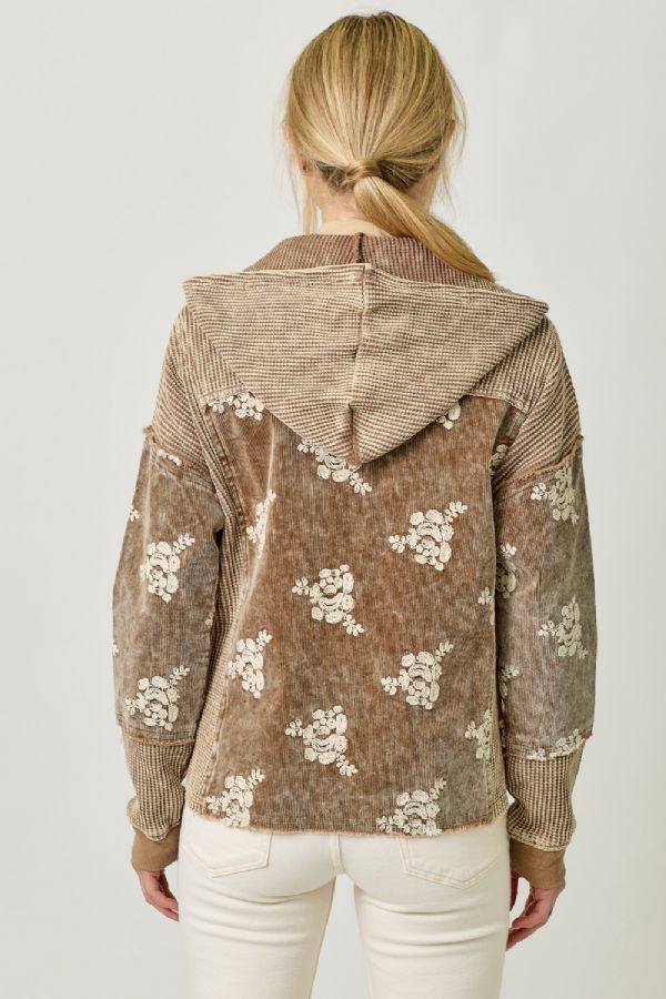 Flower Hoodie Jacket