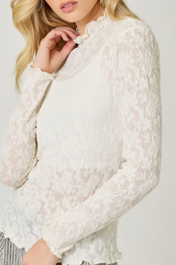 Lace Textured Top
