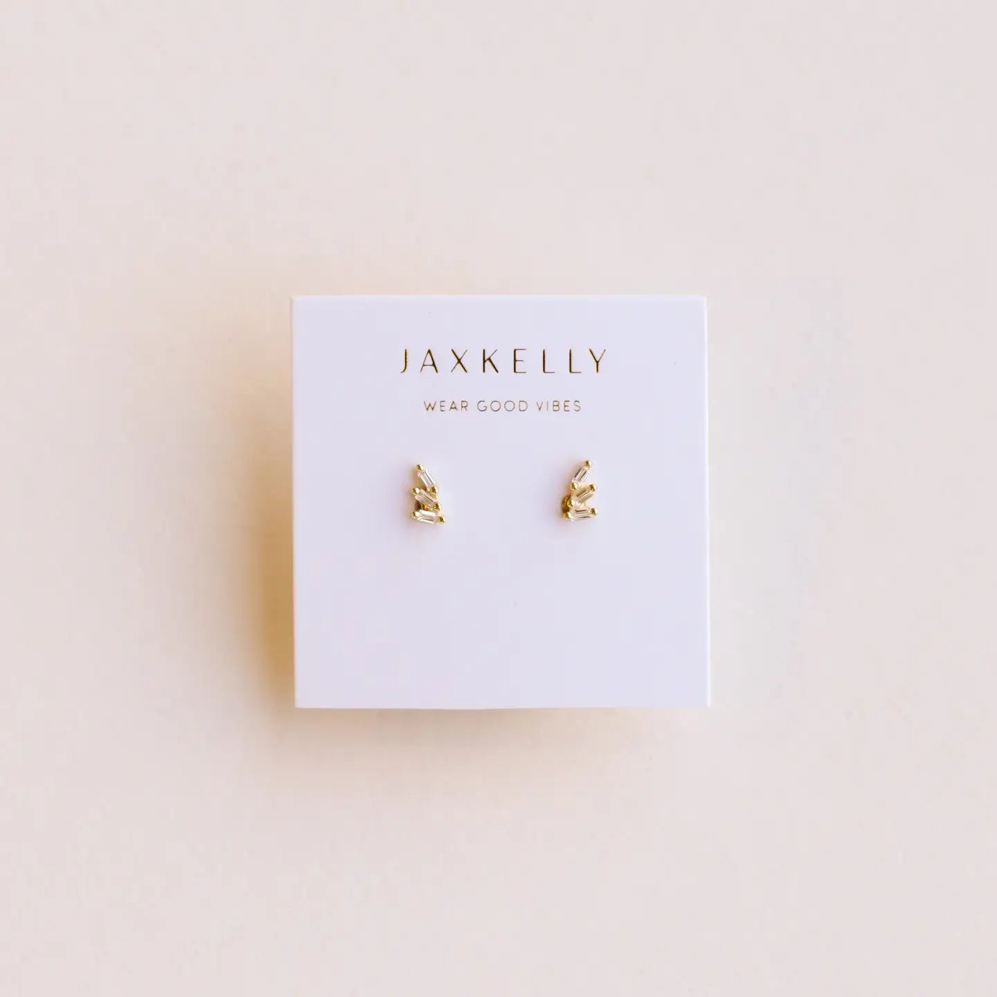 Offset Trio Earring White