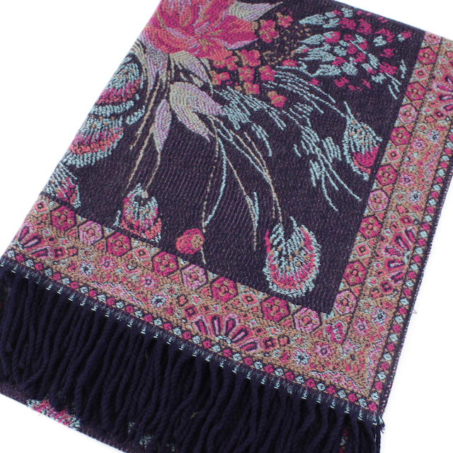 PEACOCK PETALS SCARF