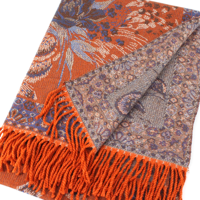 PEACOCK PETALS SCARF