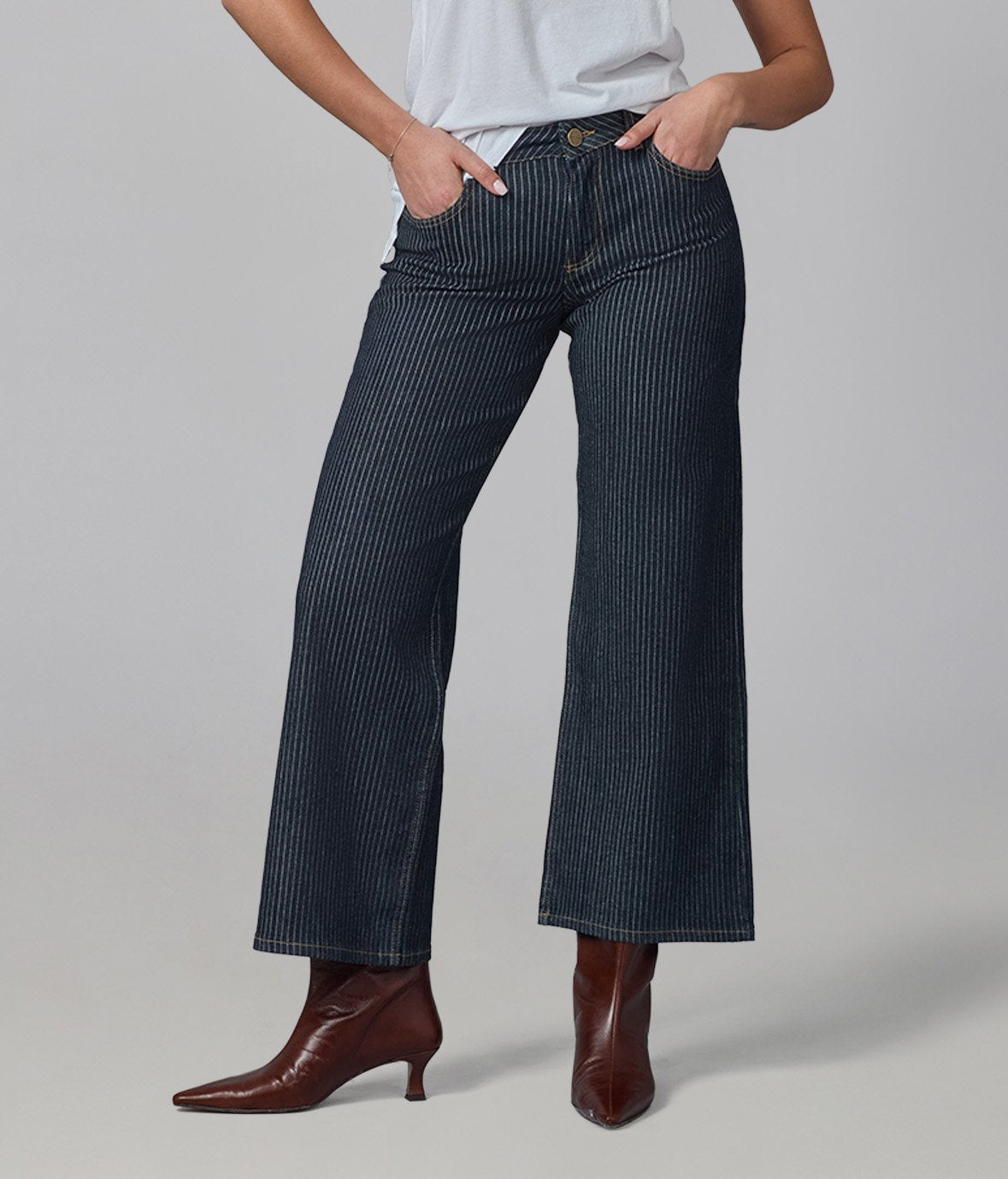 Colette Pinstripe Jean