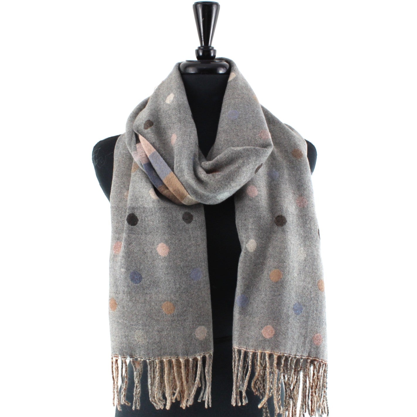 Polka Dot Reversible Scarf