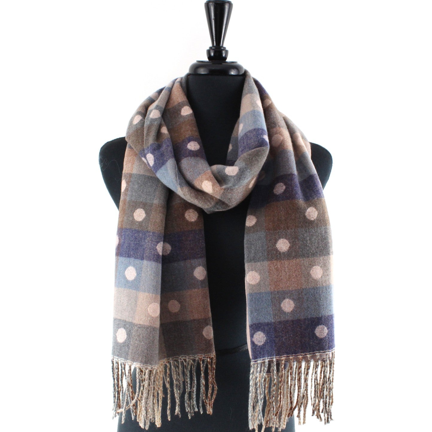Polka Dot Reversible Scarf