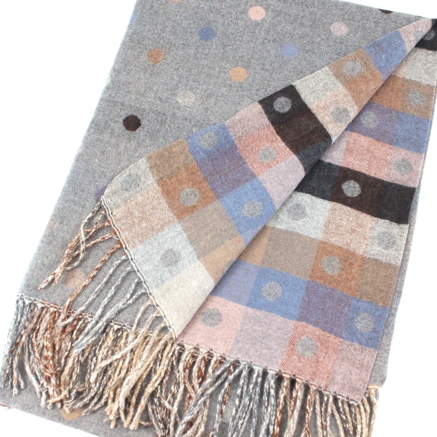 Polka Dot Reversible Scarf