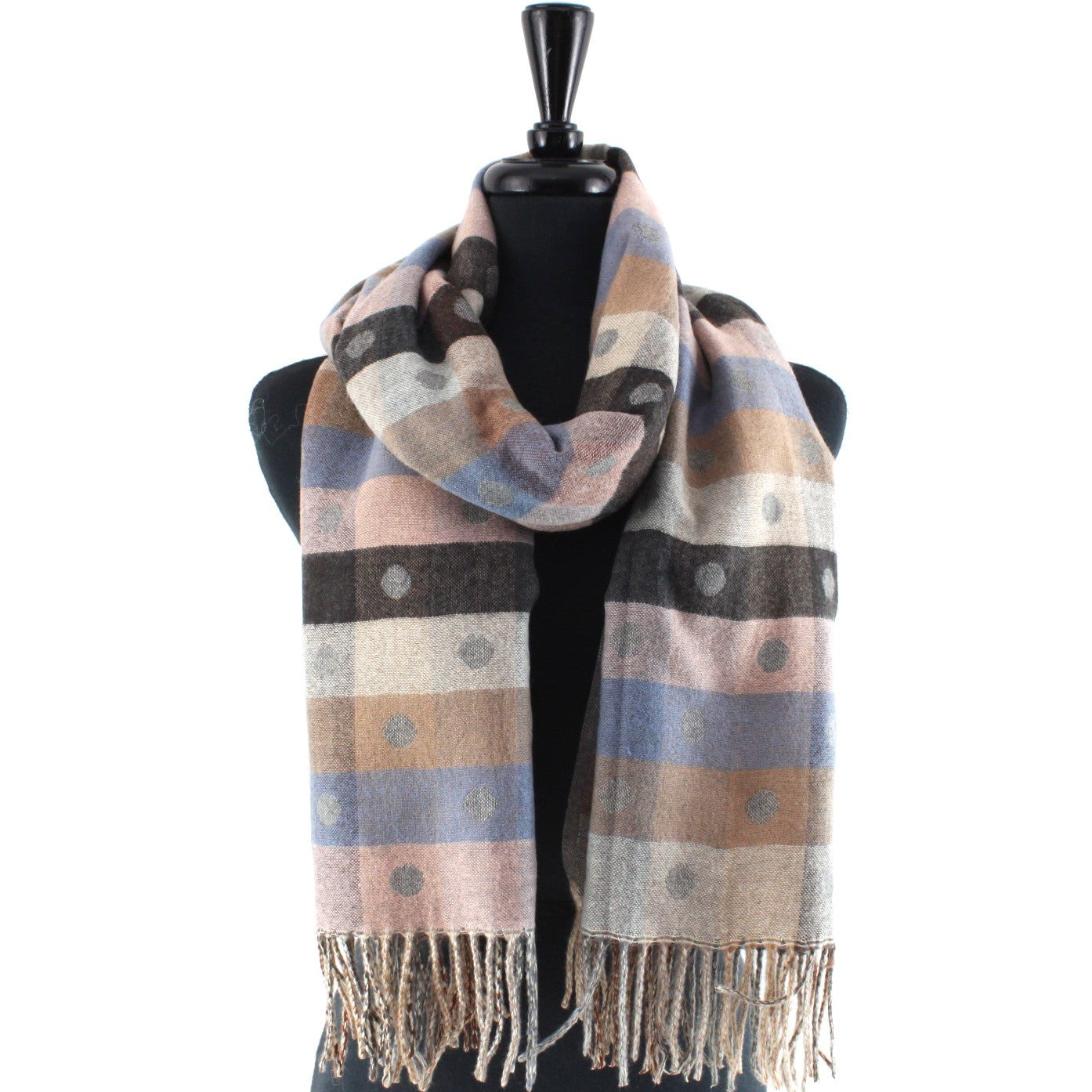 Polka Dot Reversible Scarf