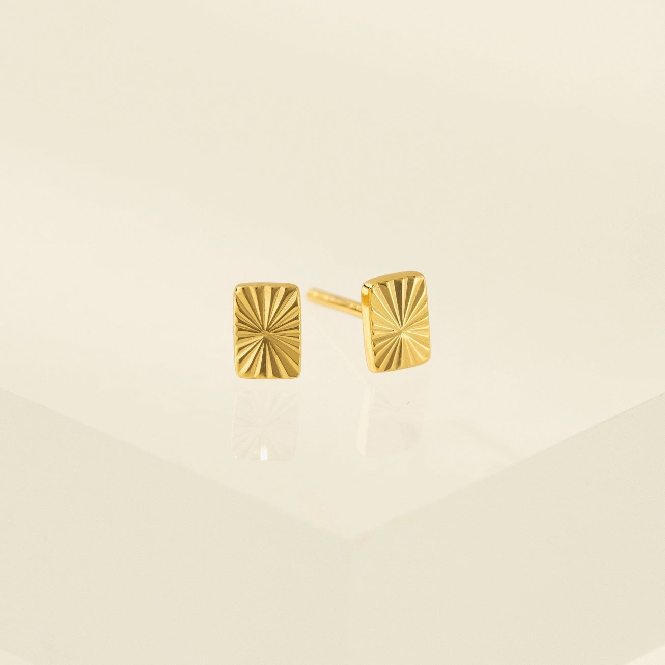 Rectangle Fluted Studs