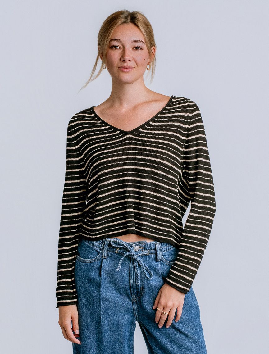 Tira V-neck Raglan Top