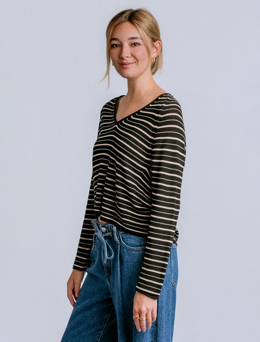 Tira V-neck Raglan Top