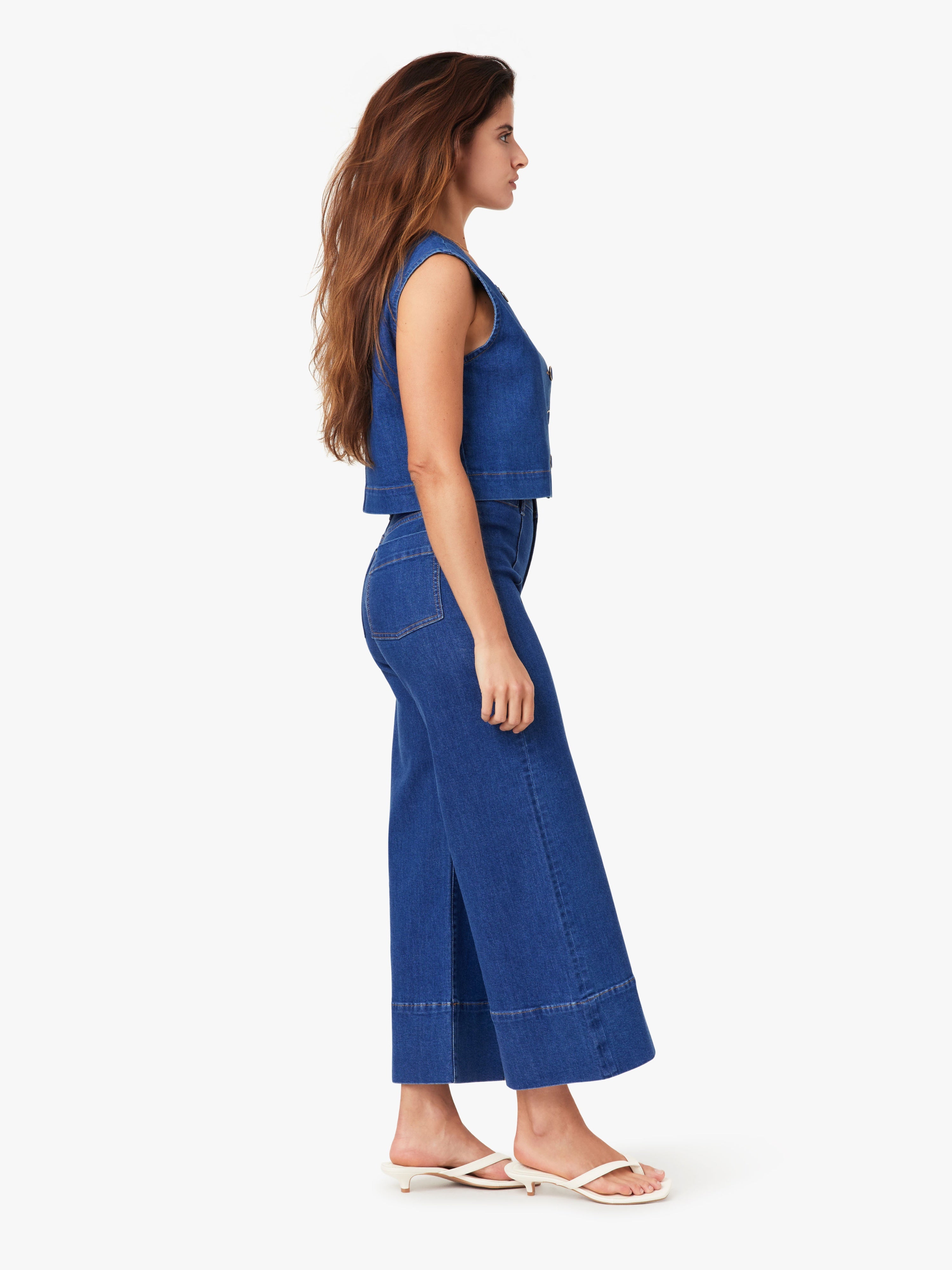 Denver Pintuck Crop Pant