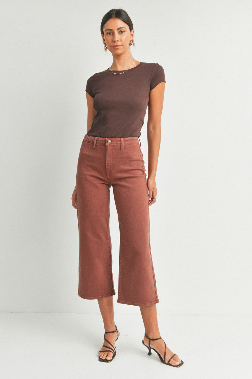 WIDE LEG DENIM TROUSER