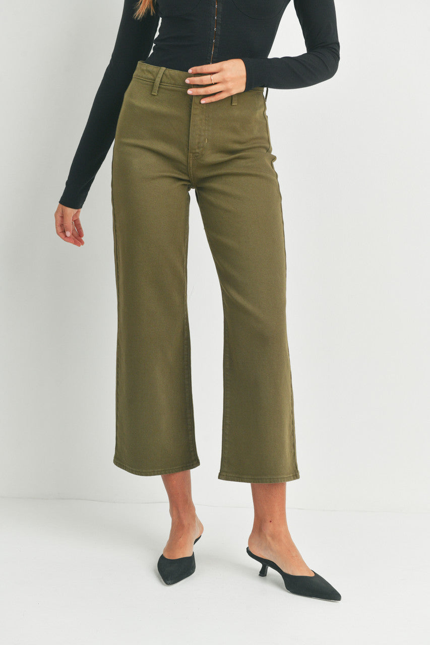 WIDE LEG DENIM TROUSER