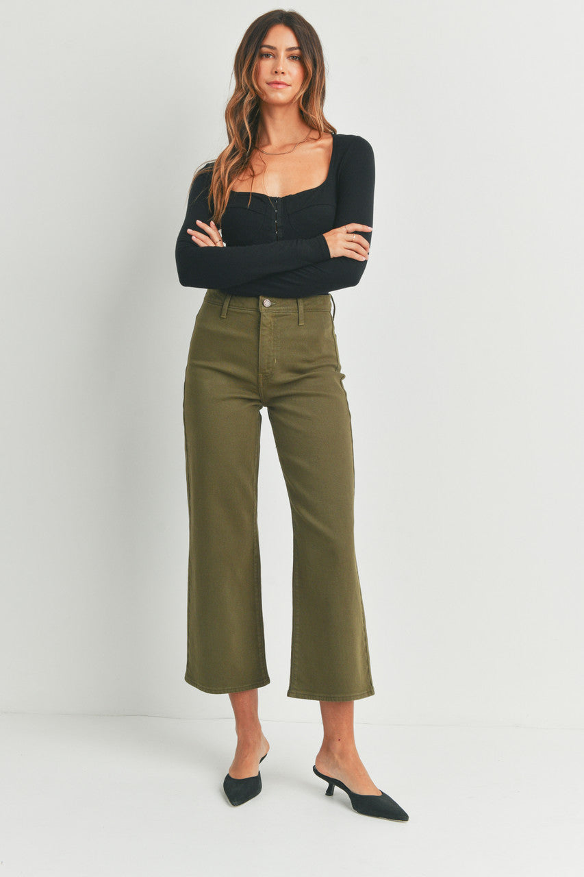 WIDE LEG DENIM TROUSER