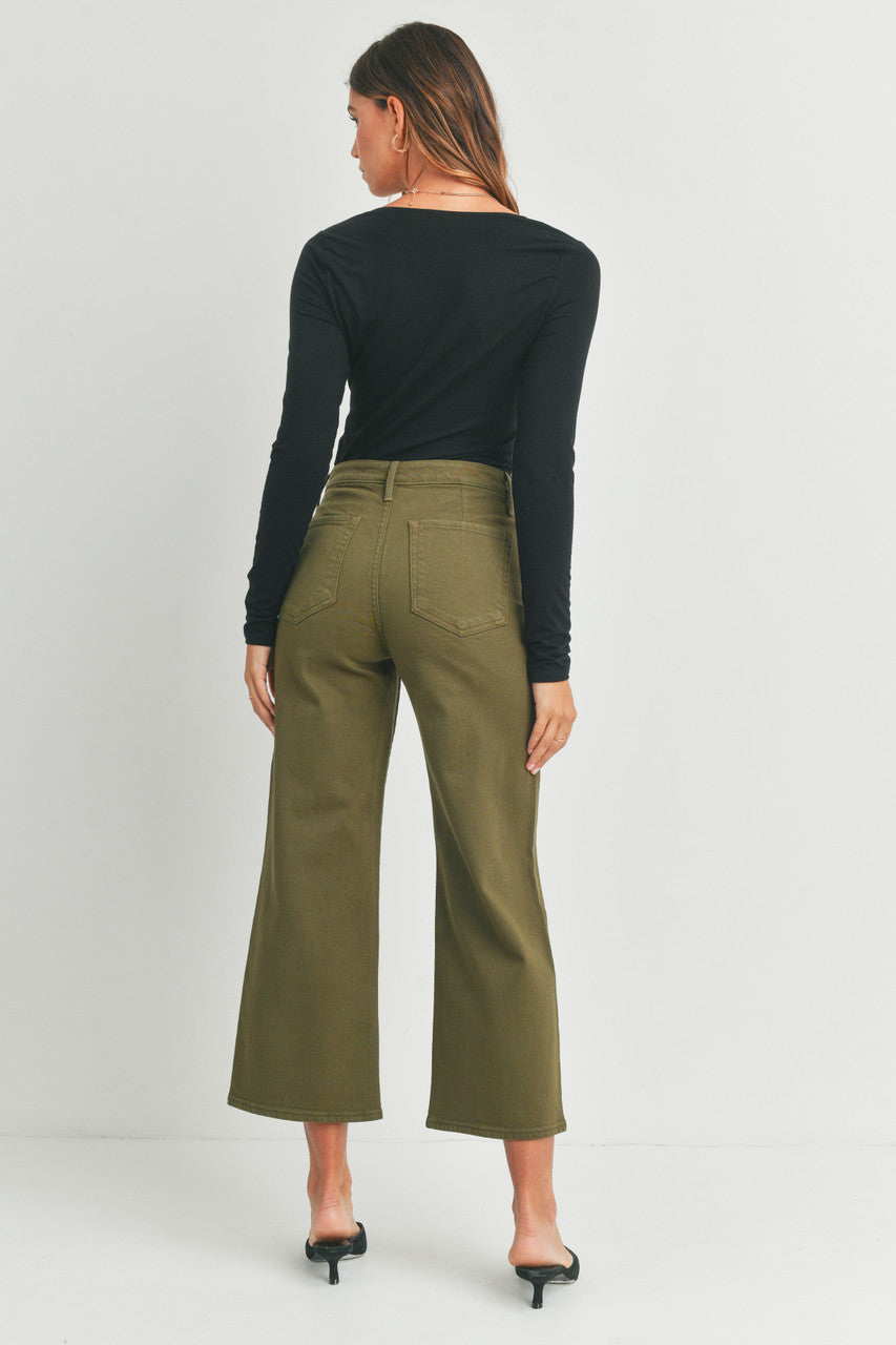 WIDE LEG DENIM TROUSER