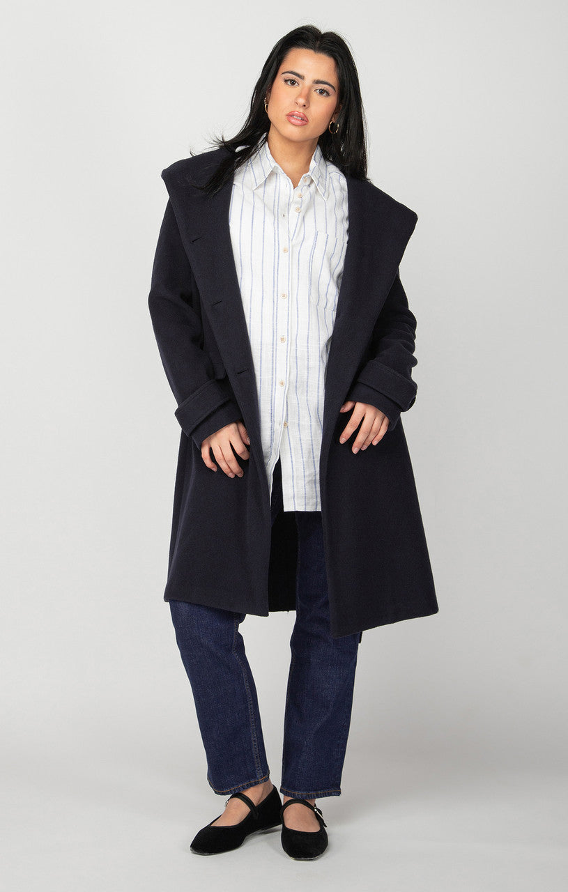 HOODED TRENCH COAT